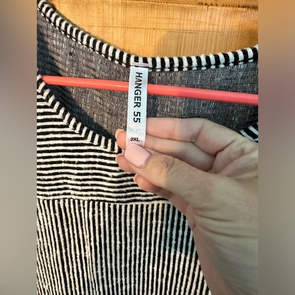 🎉Hanger 55 Super Soft Striped Tee size 2X - Picture 3 of 7